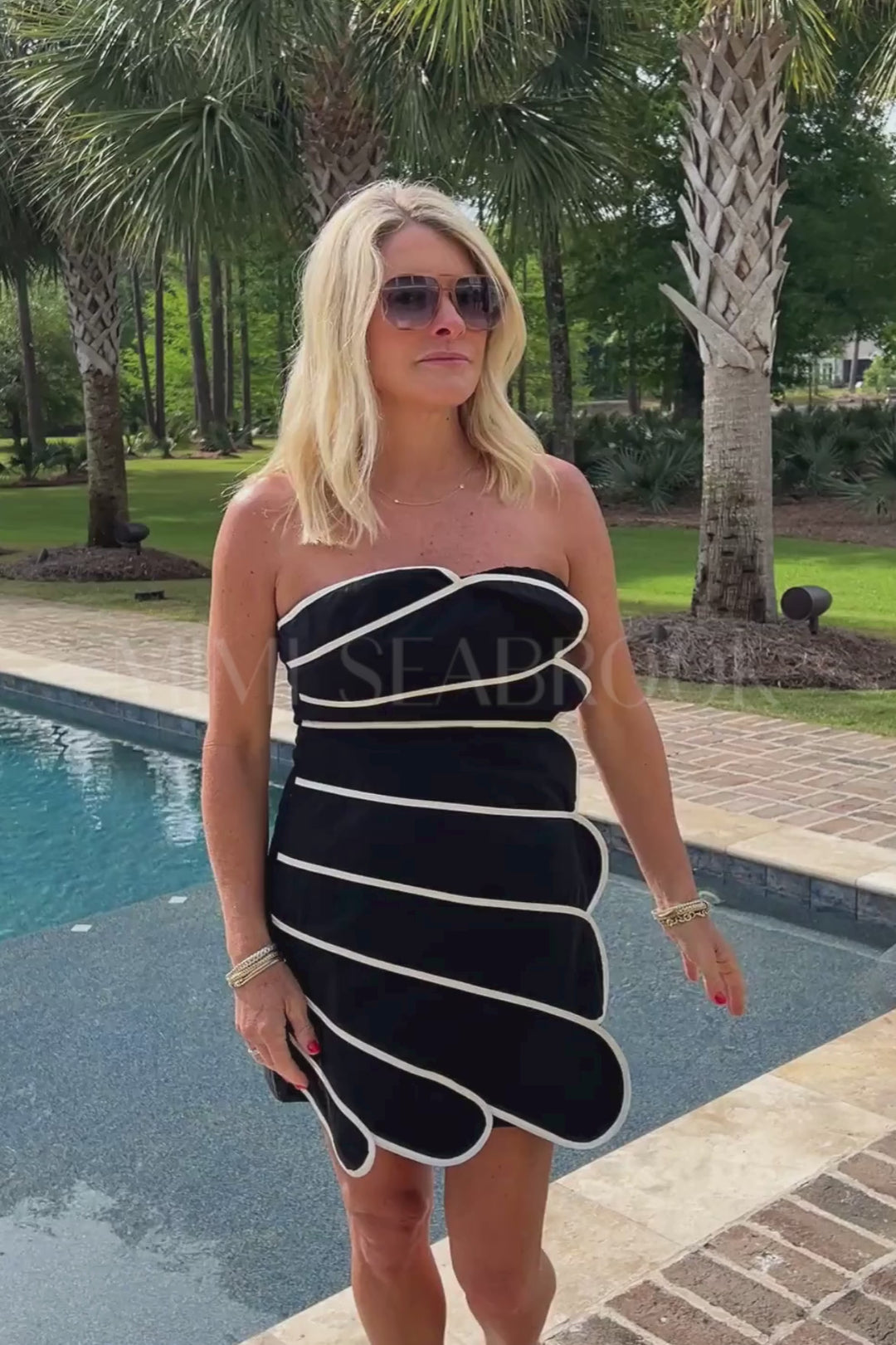 Jessica dress, black/ivory