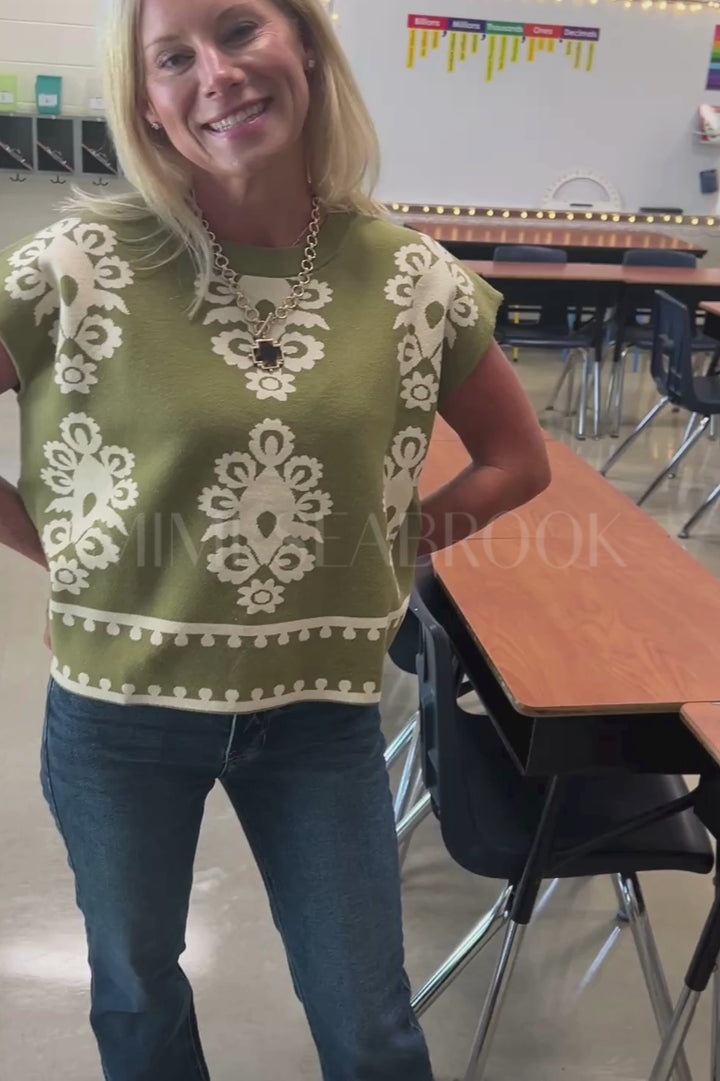 Annandale top, olive