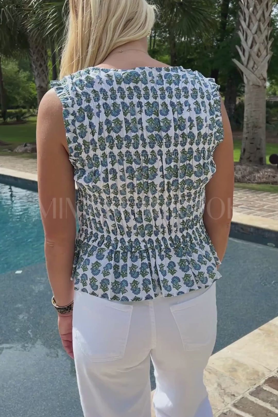 Lucine top, white