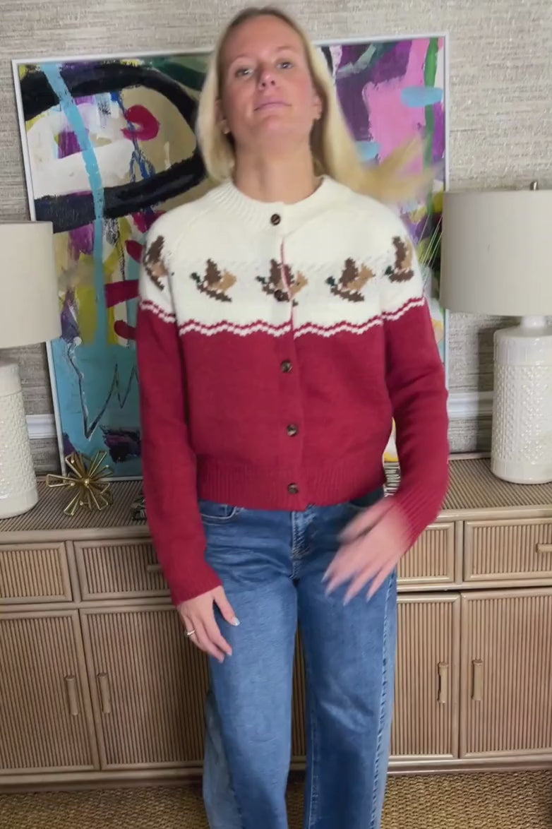 Duck Cardigan sweater
