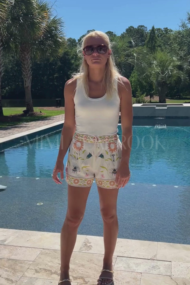 Hayden Shorts, Montecito Print by Cleobella