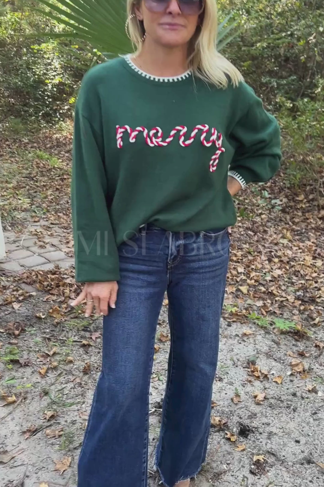 MERRY sweater, hunter green