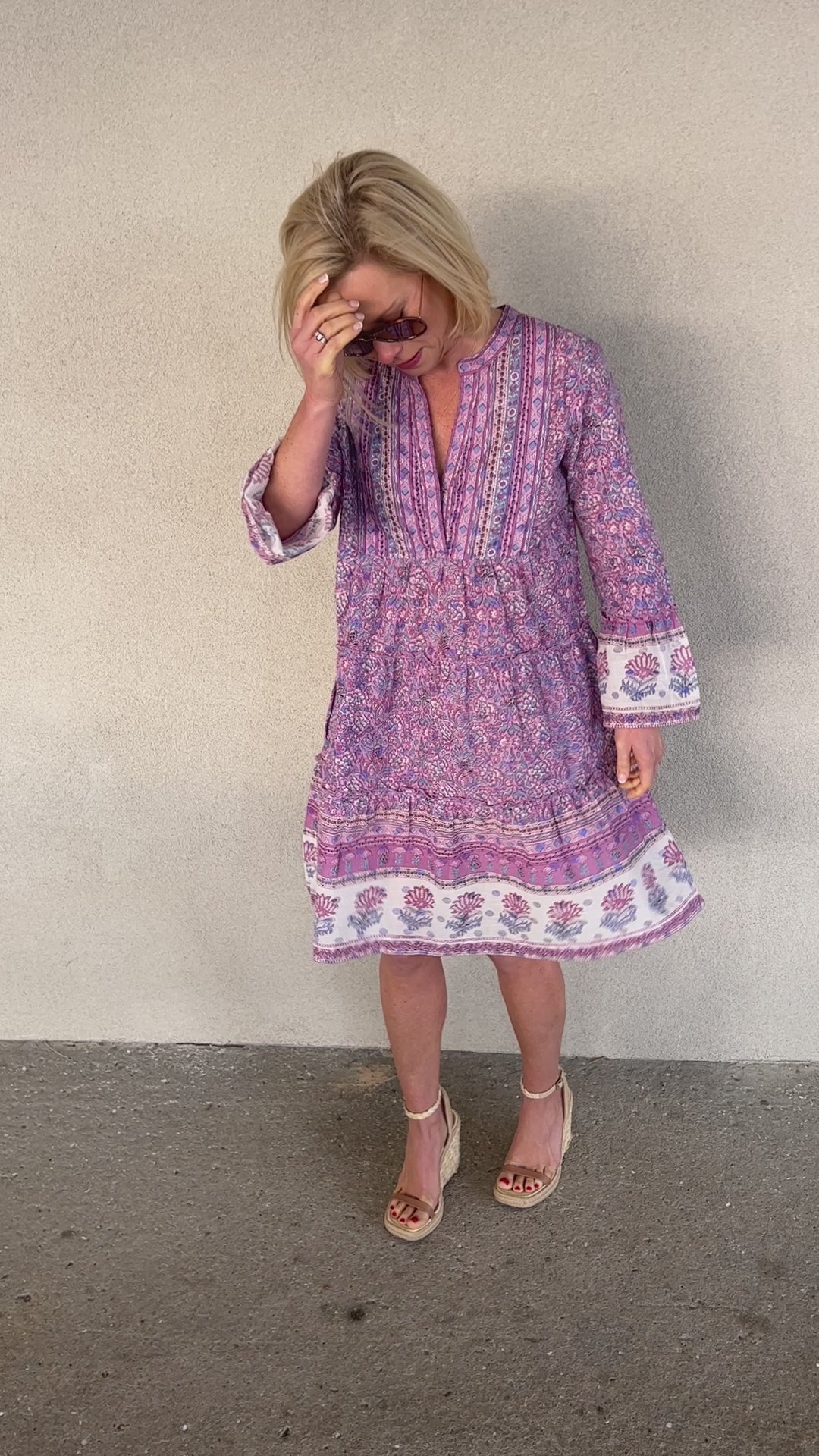 Morocco Mini Dress by Lola Australia, mauve