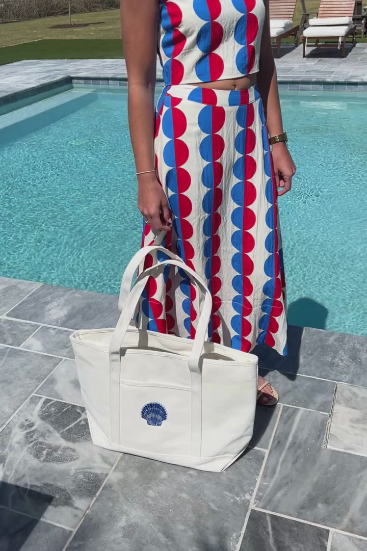 Lowcountry Tote Bag by Mimi Seabrook, Shell