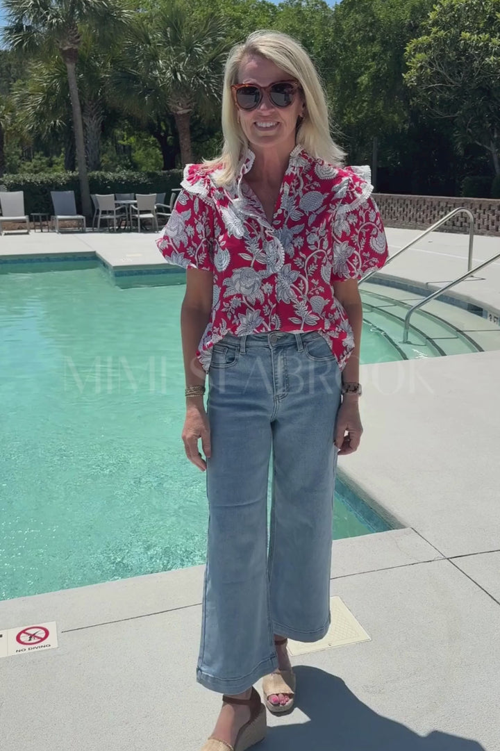 Meryl top, red