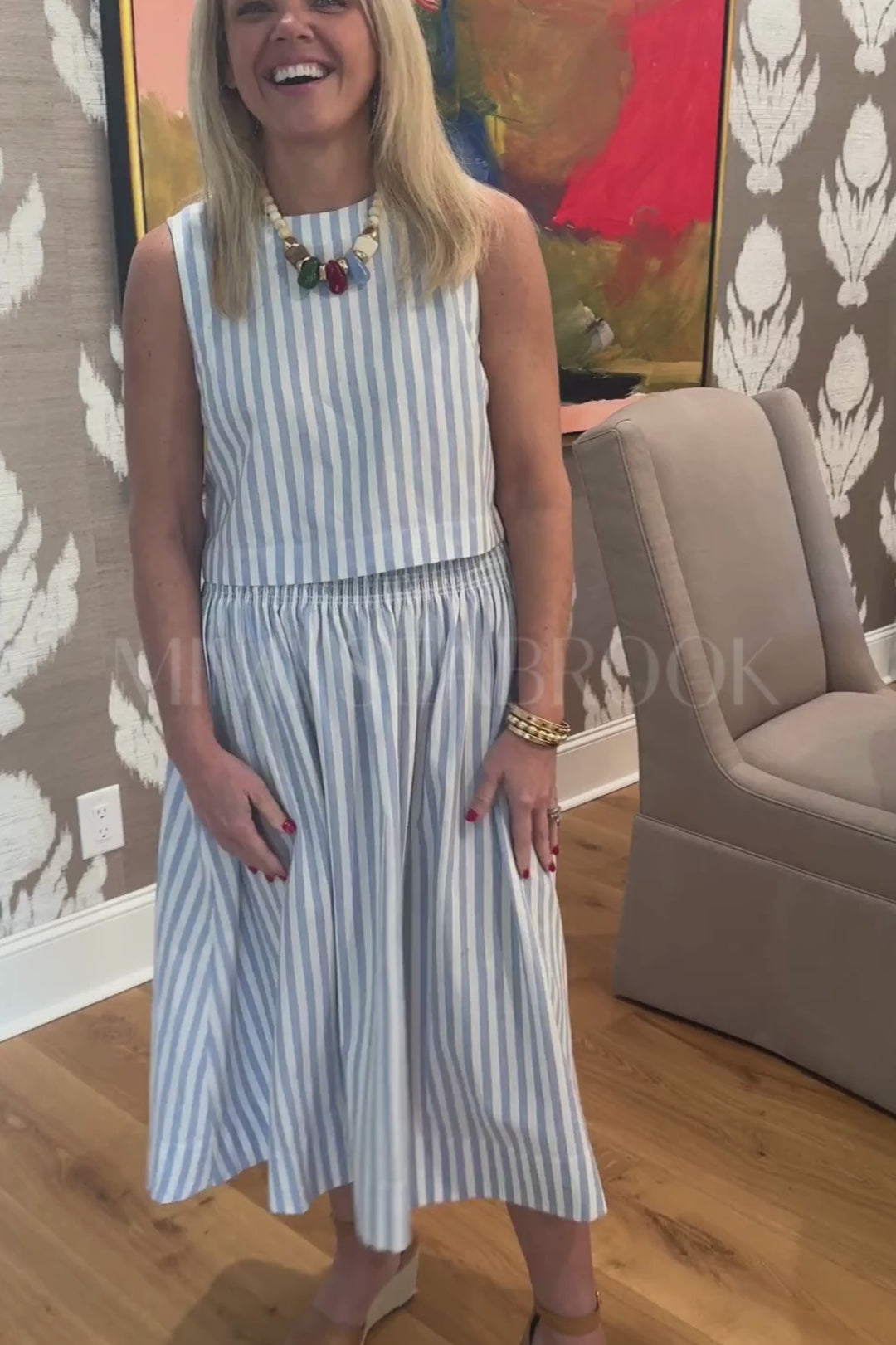 Campbell skirt, blue