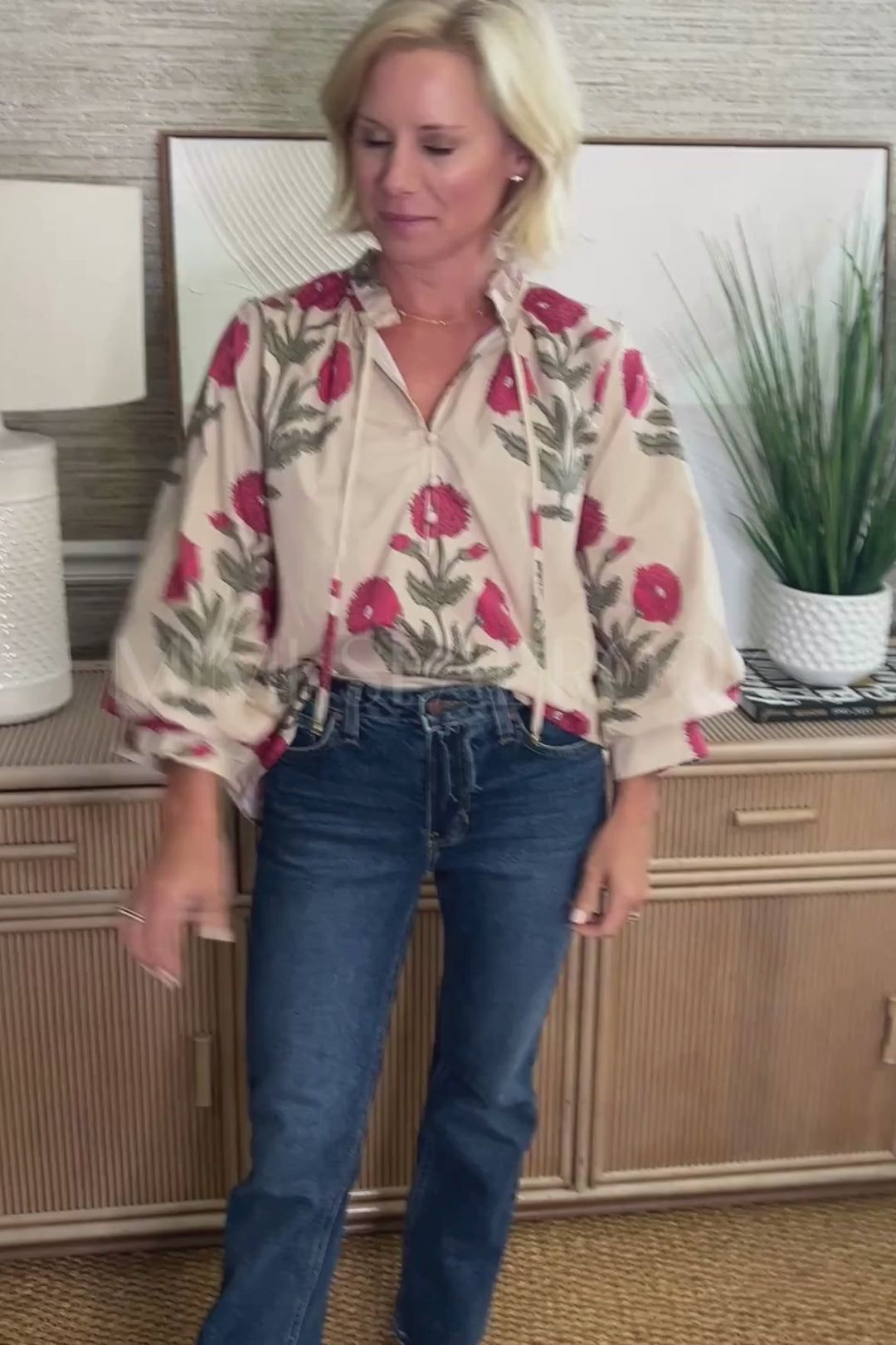 Honeybird top, ecru