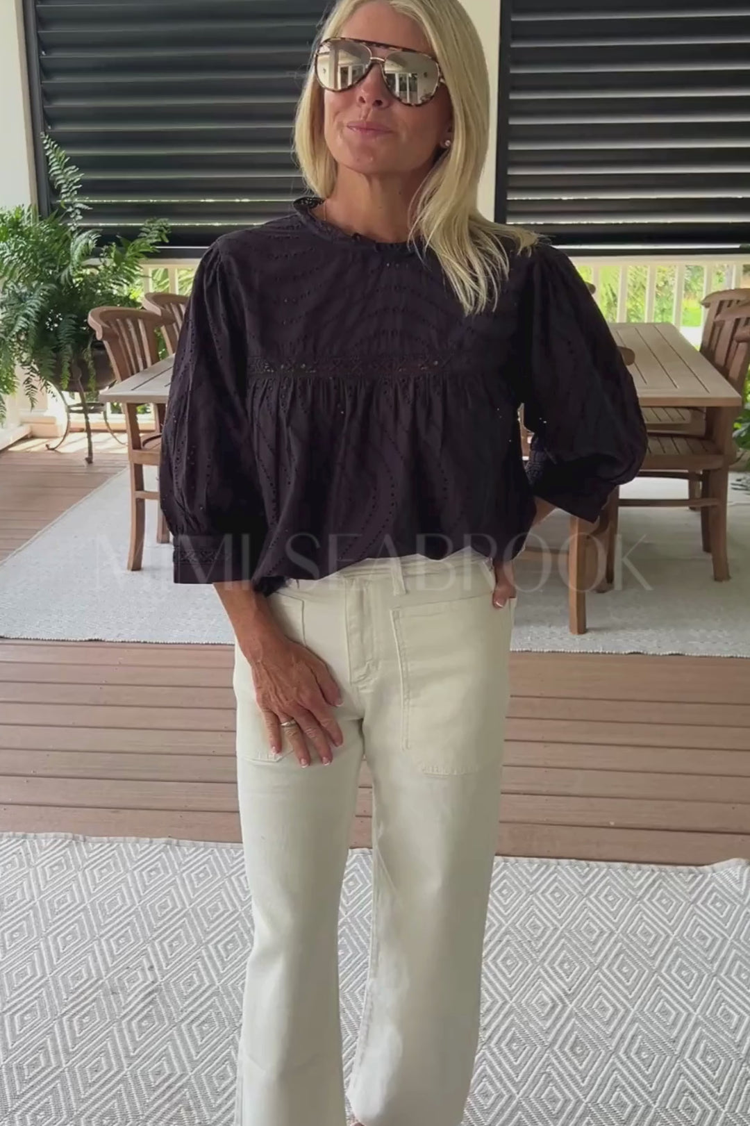 Honora top, dark plum