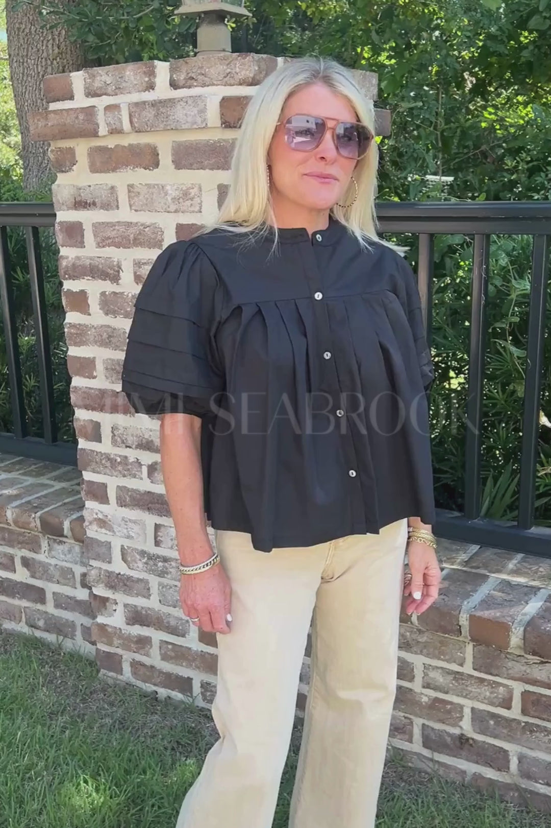 Belen top, black