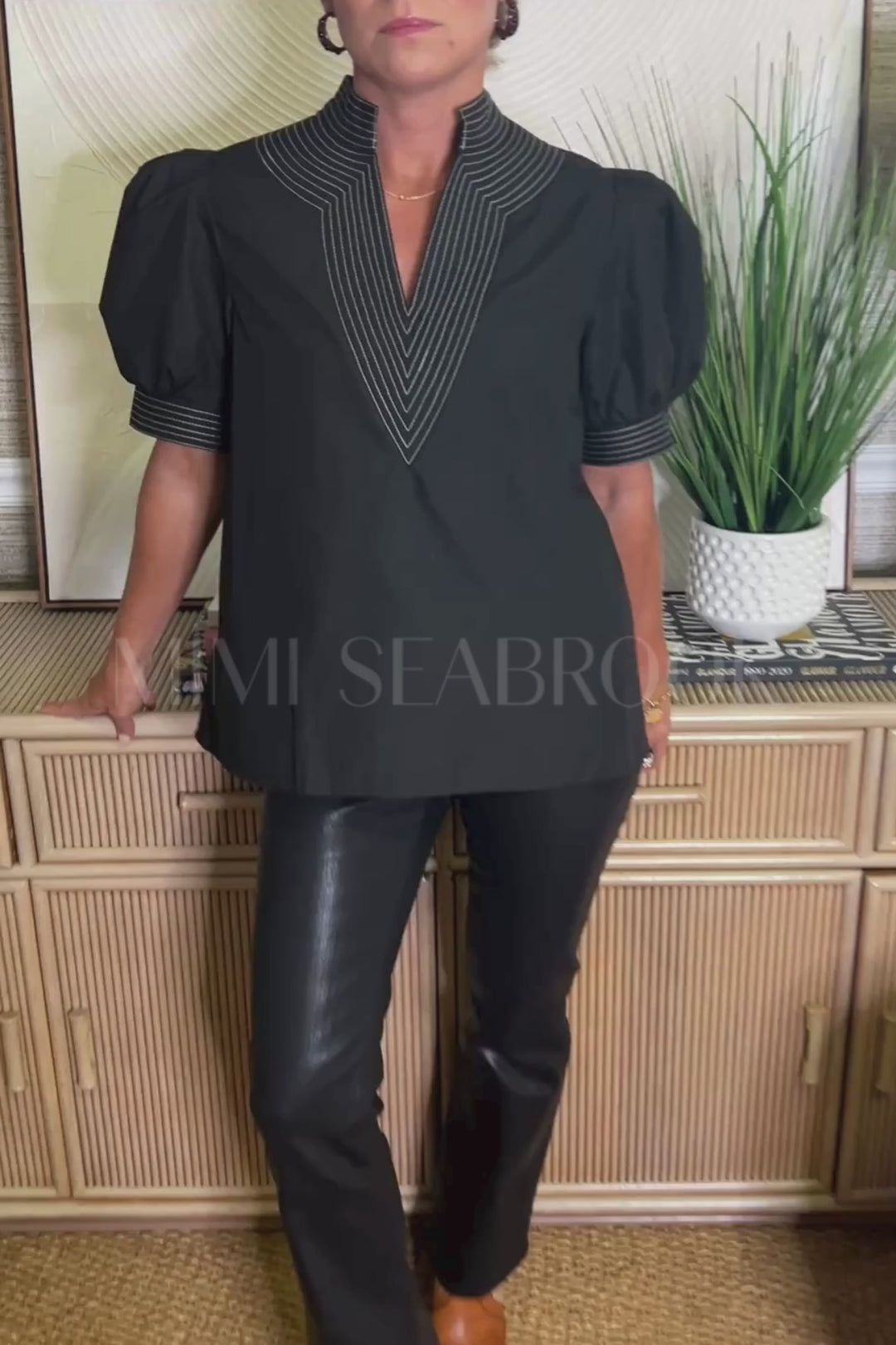 Braswell top, black