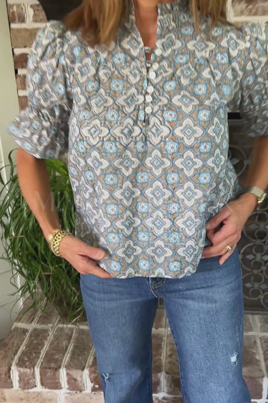 Ellie Blouse, Dusk Petals by Victoria Dunn