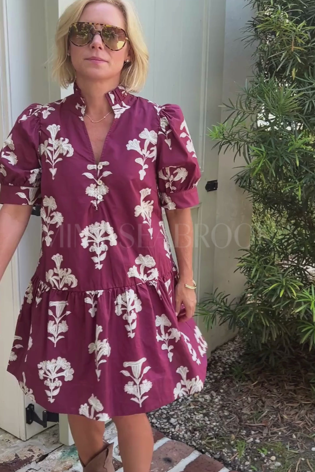 Sasha dress, garnet