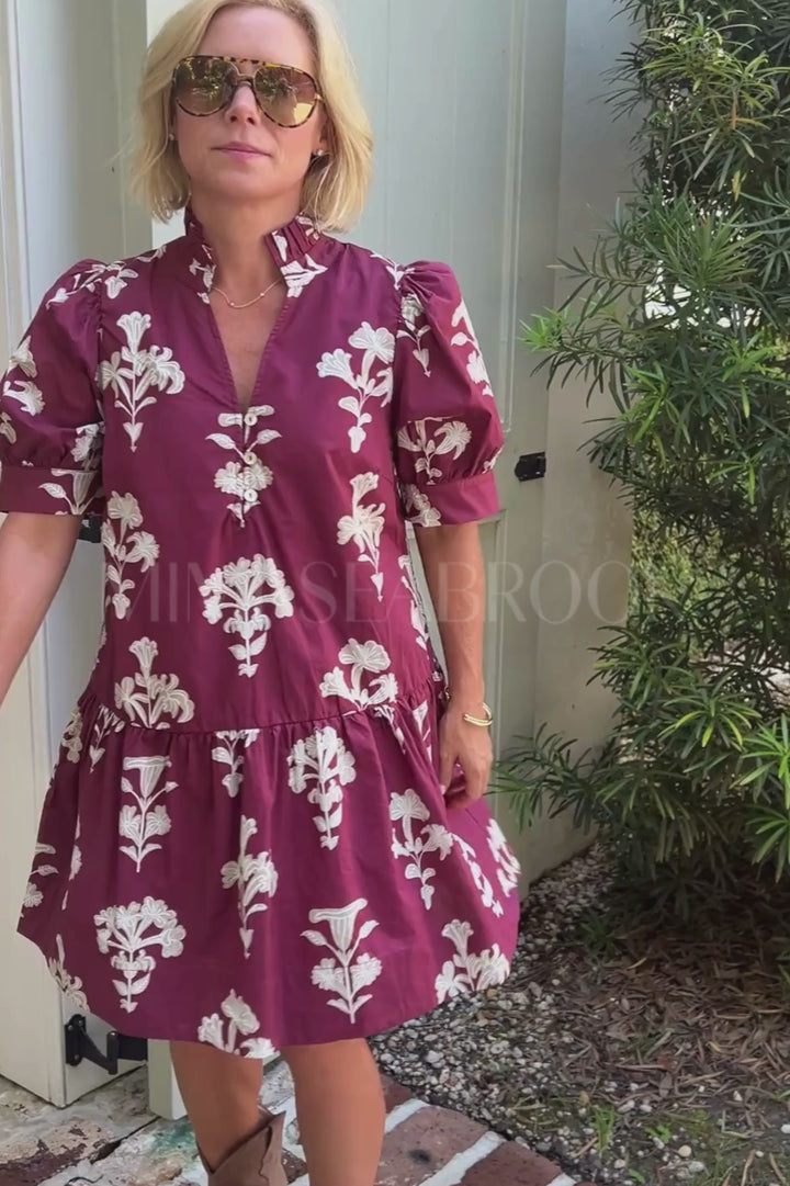 Sasha dress, garnet