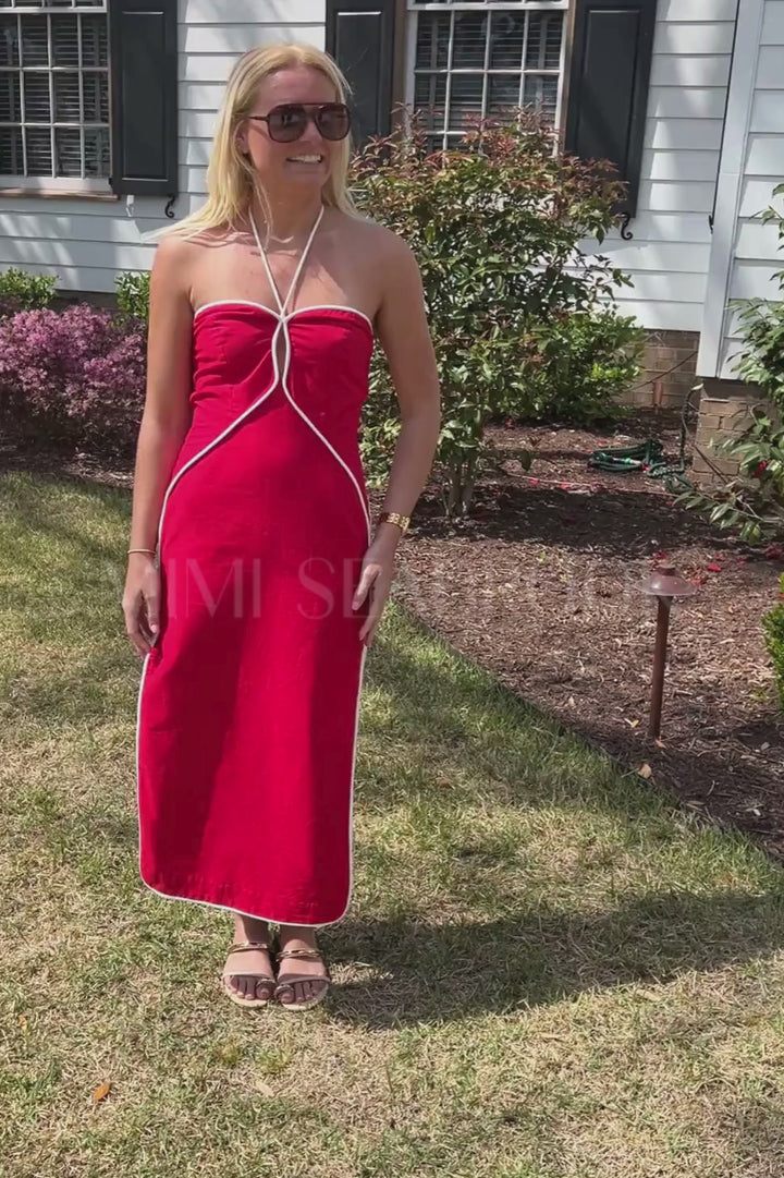 Romy dress, red