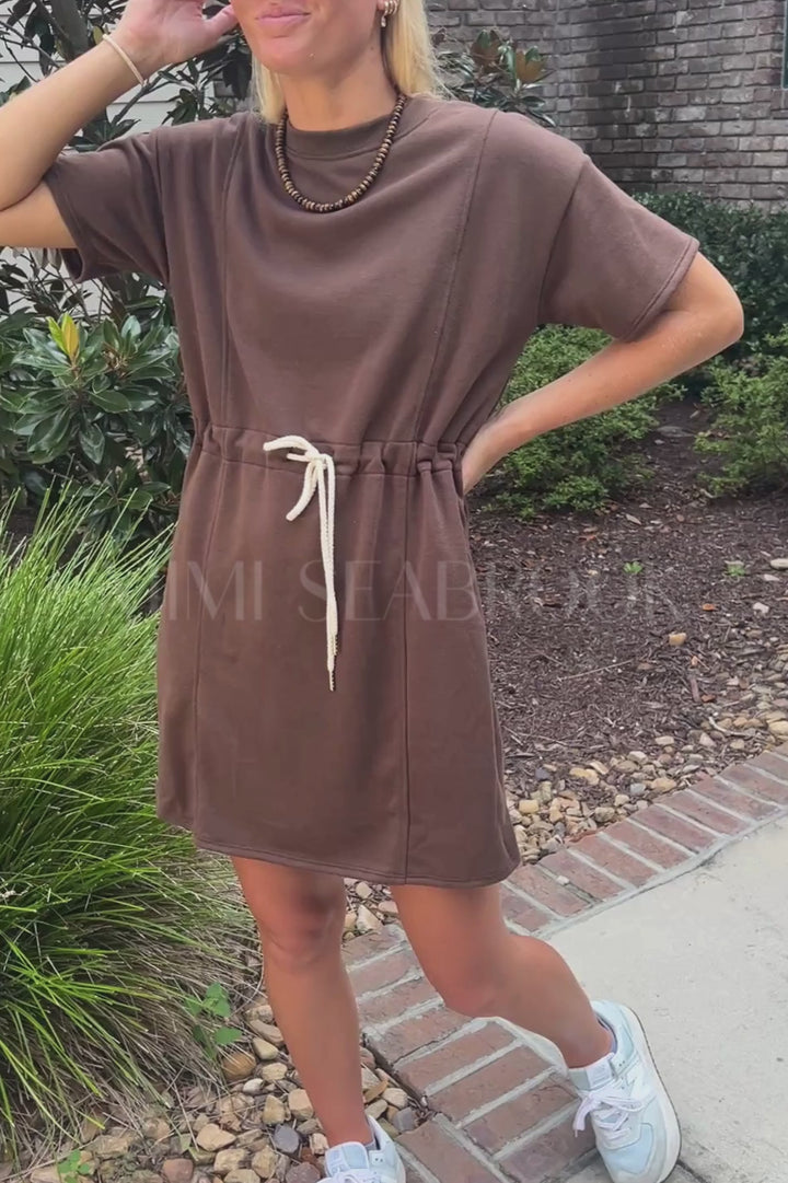 Norton dress, brown