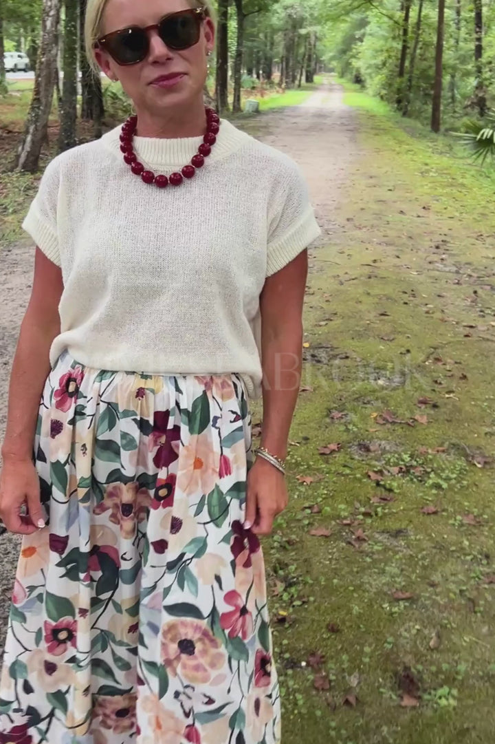 Maeve Ankle Skirt, Andalusia Print by Cleobella