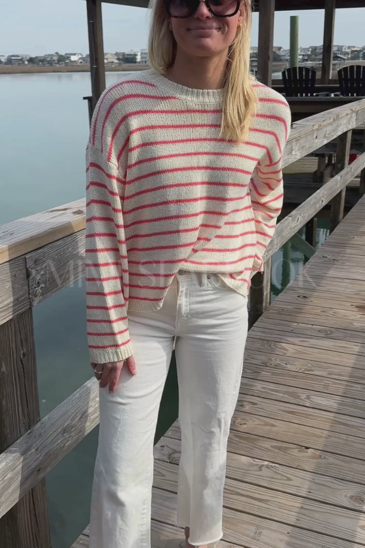 Linney sweater, melon cream