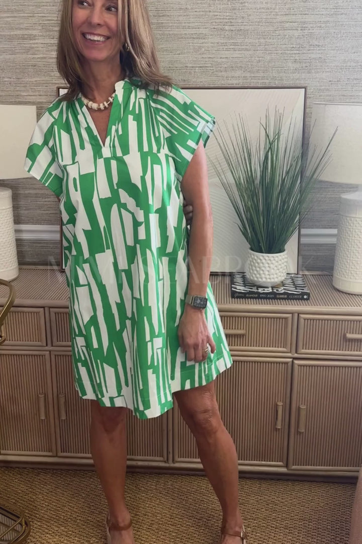 Sprayberry dress, kelly green