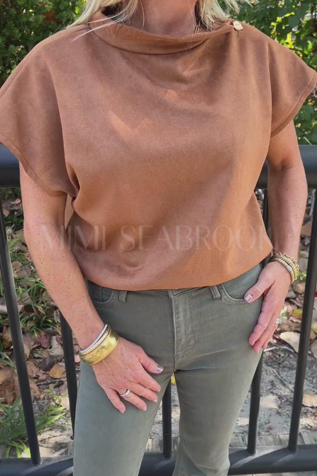 Journee top, camel