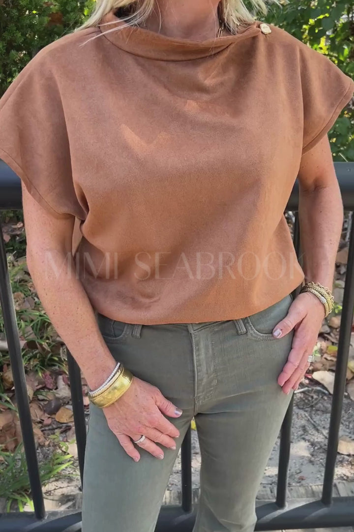 Journee top, camel