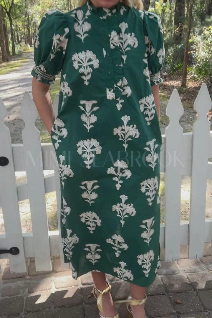 Bergner dress, hunter green
