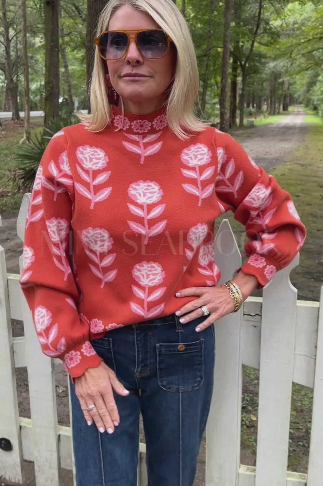 Gaster sweater, burnt orange