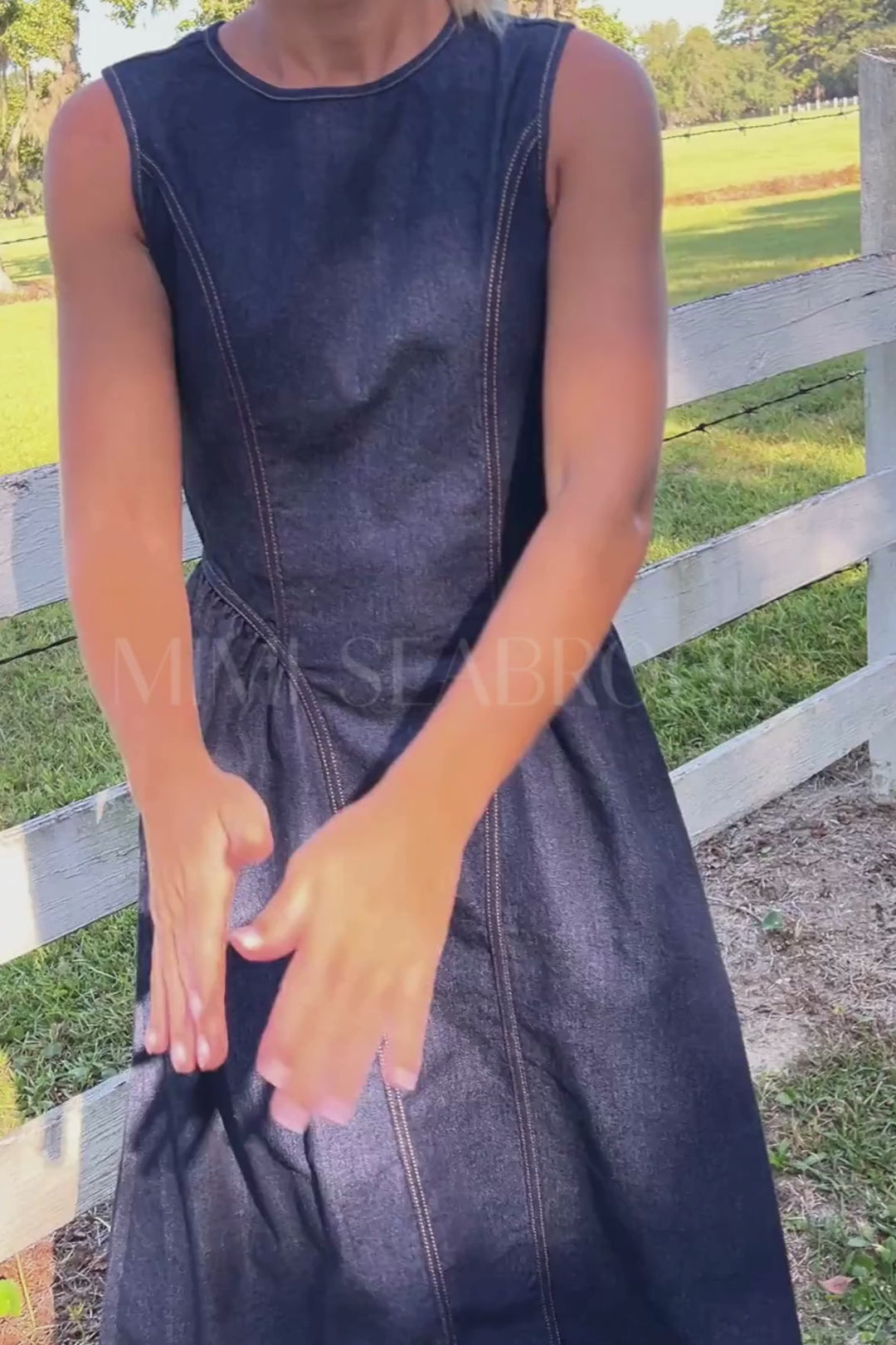 Porter denim dress