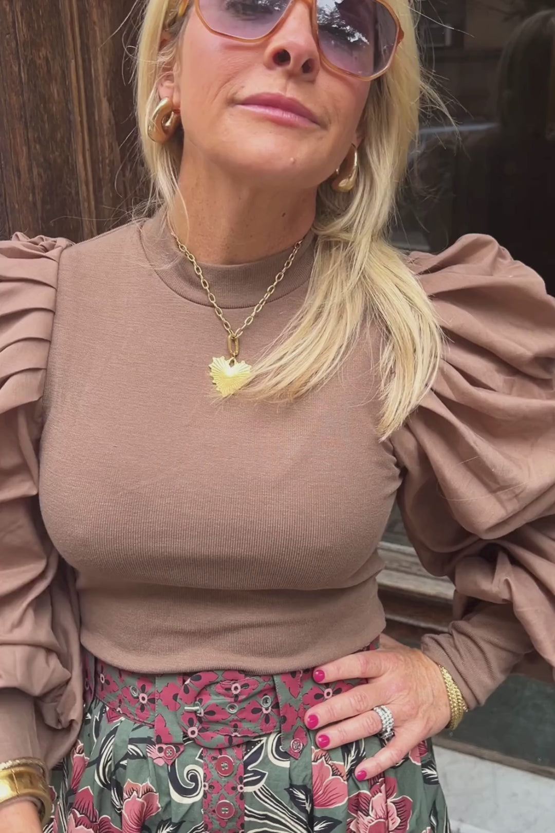 Carolina top, mocha