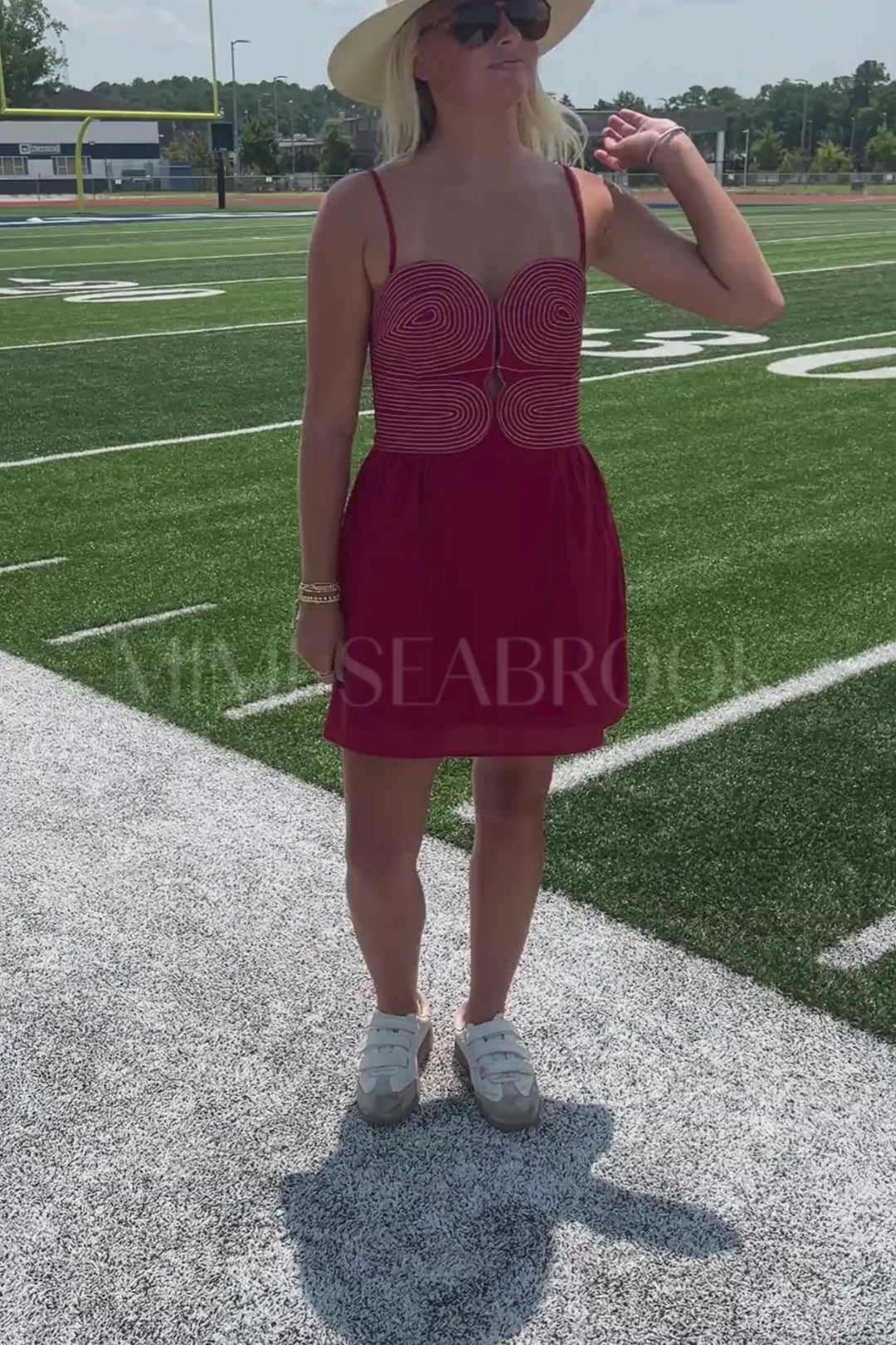 Magnus dress, burgundy