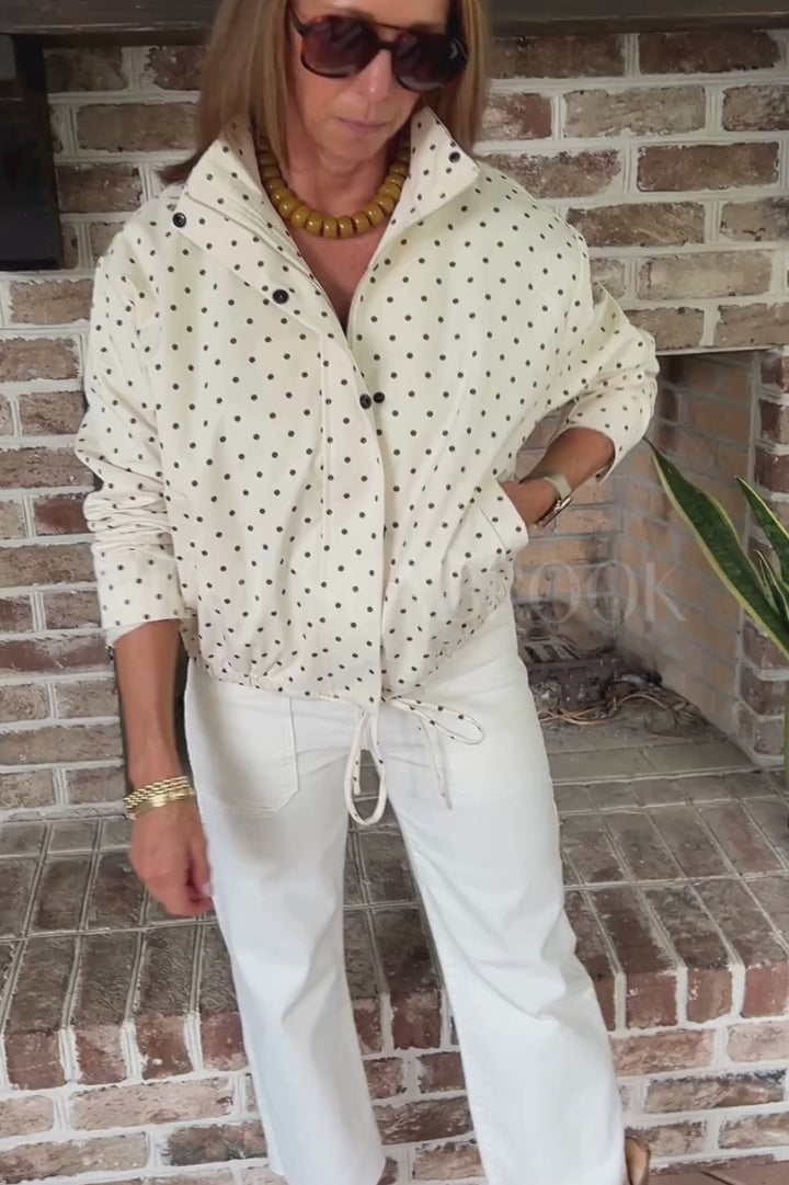 Greenley polka dot jacket