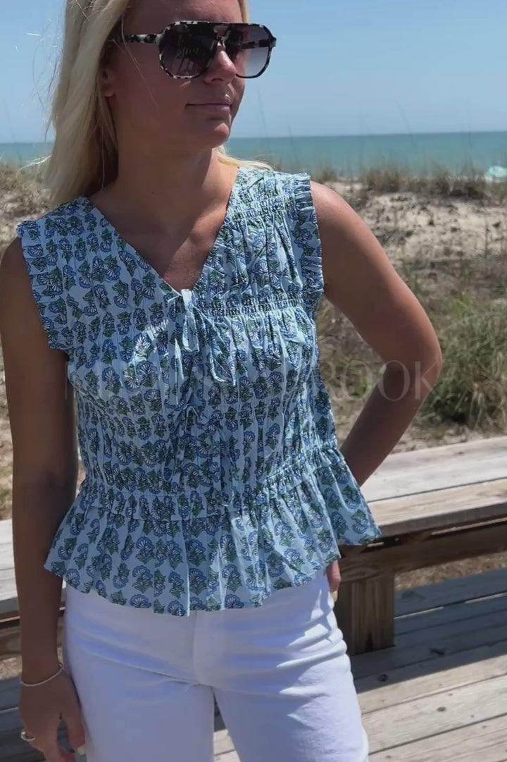 Lucine top, blue