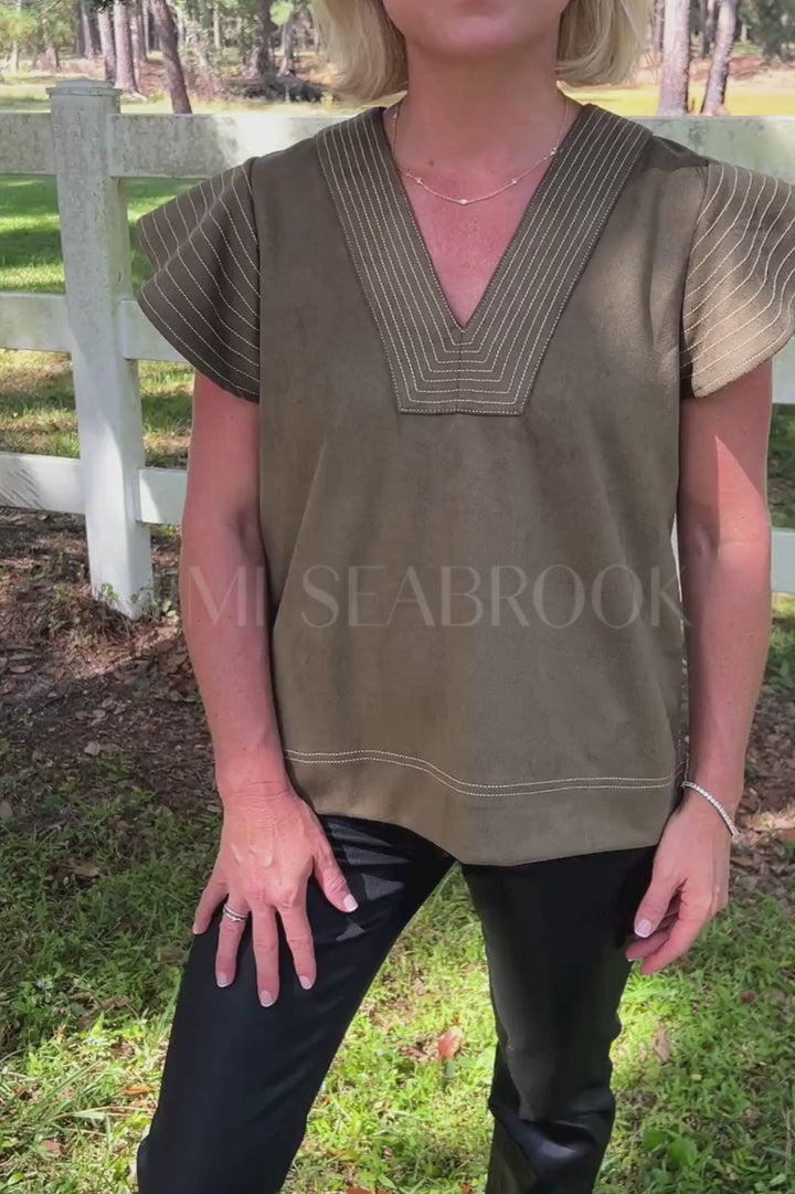 Karina top, olive
