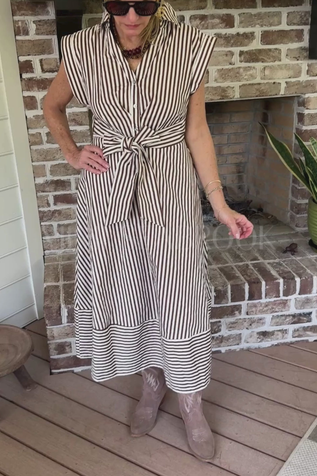 Sylvan dress, brown