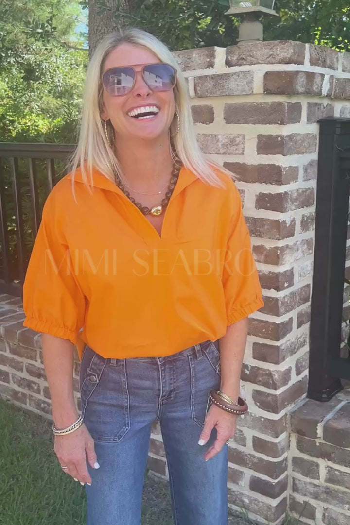 Margo top, orange
