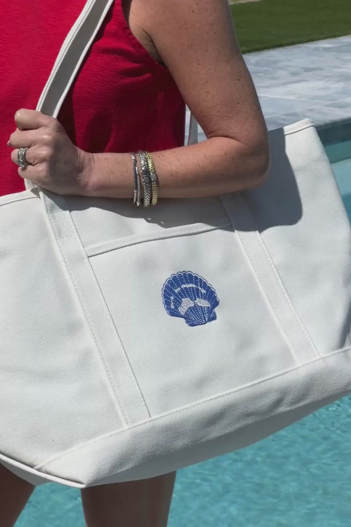 Lowcountry Tote Bag by Mimi Seabrook, Shell