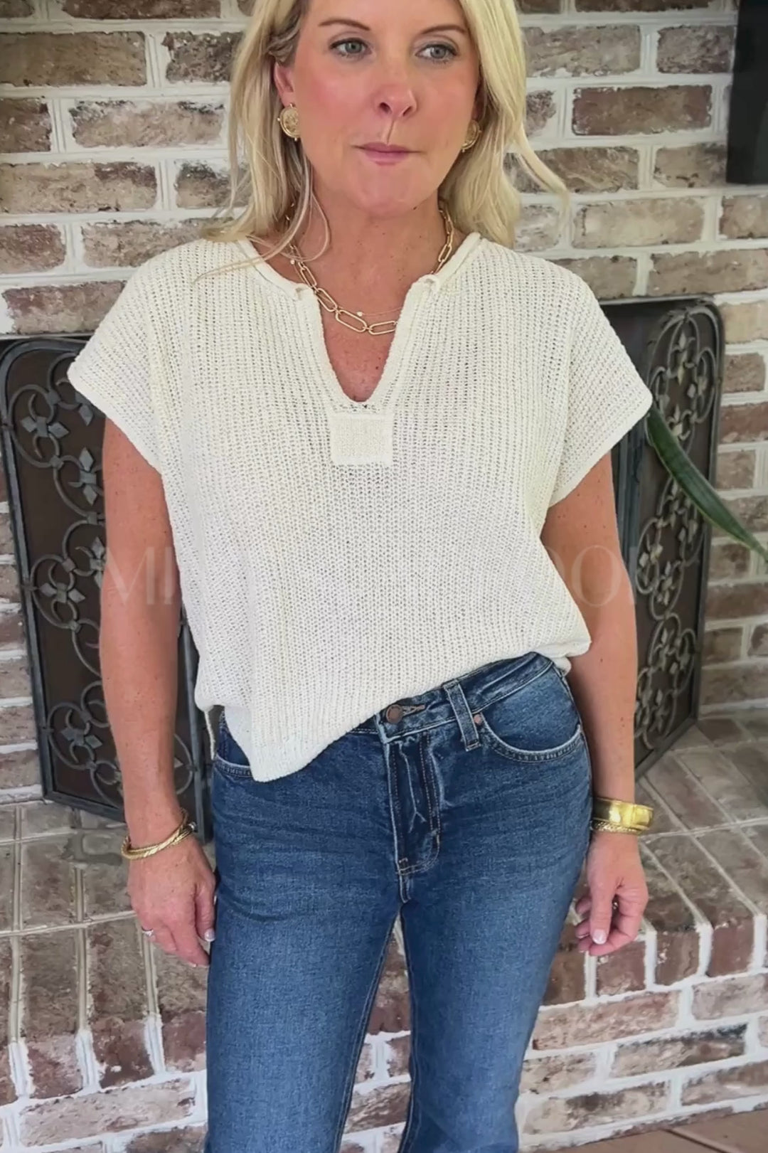 Monique sweater, cream