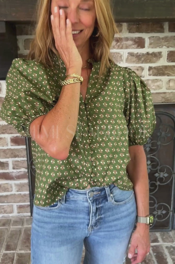 Sareea top, olive