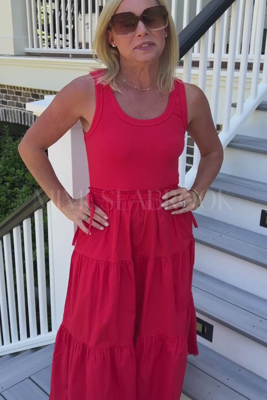 Reyna dress, red