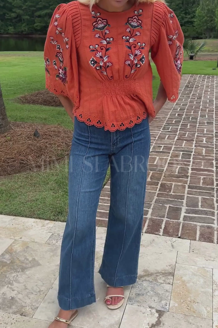 Kaomi jeans, medium denim