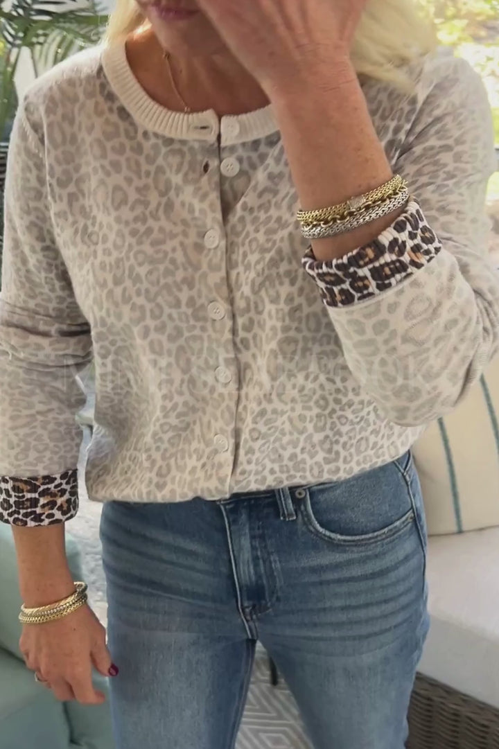 Regina cardigan sweater, cream