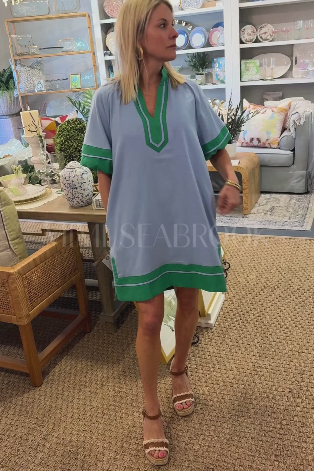 Randi dress, blue