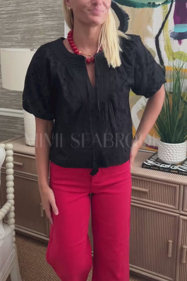 Baxter top, black