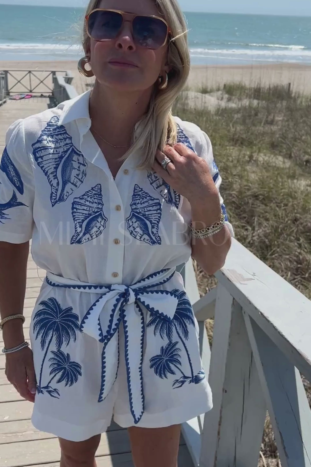 Brasil Vintage Off-White Romper by Farm Rio
