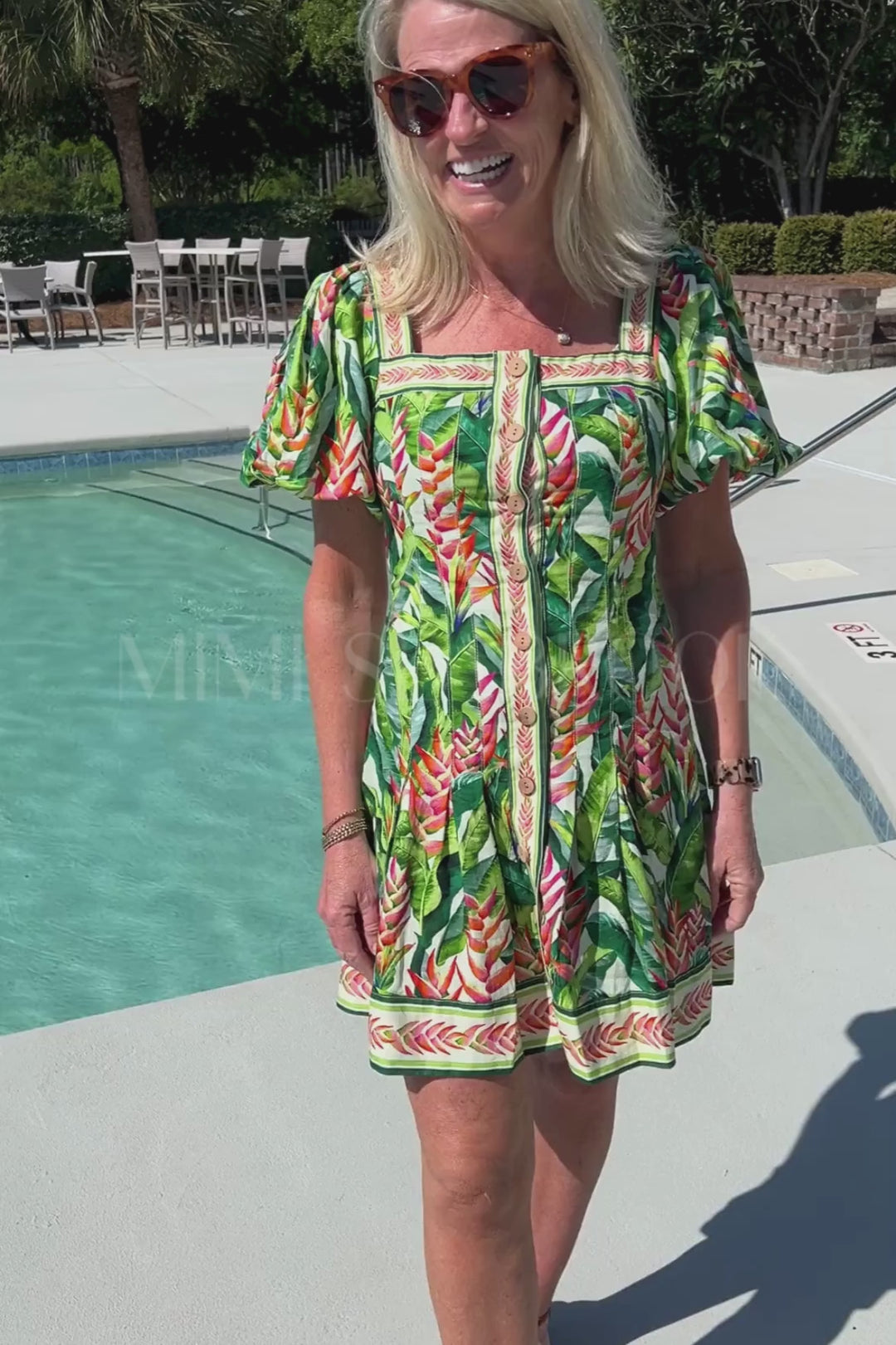 Heli Leaves Pearl Mini Dress by Farm Rio