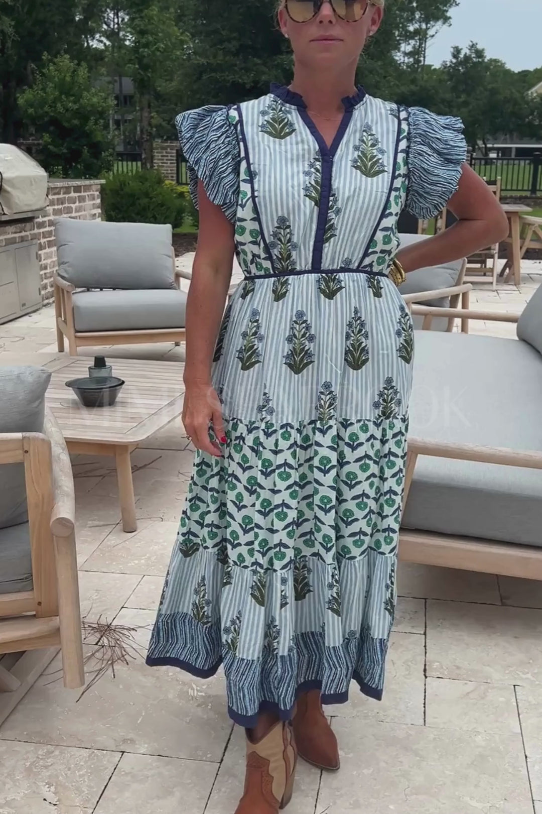 Marcie dress, blue