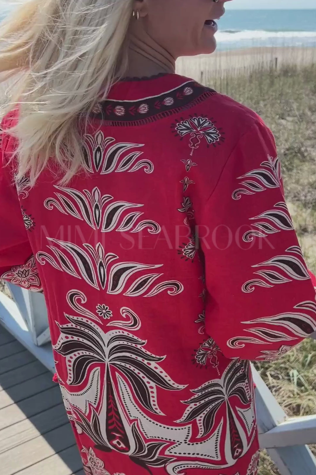 Ainika Garden Red Mini Dress by Farm Rio