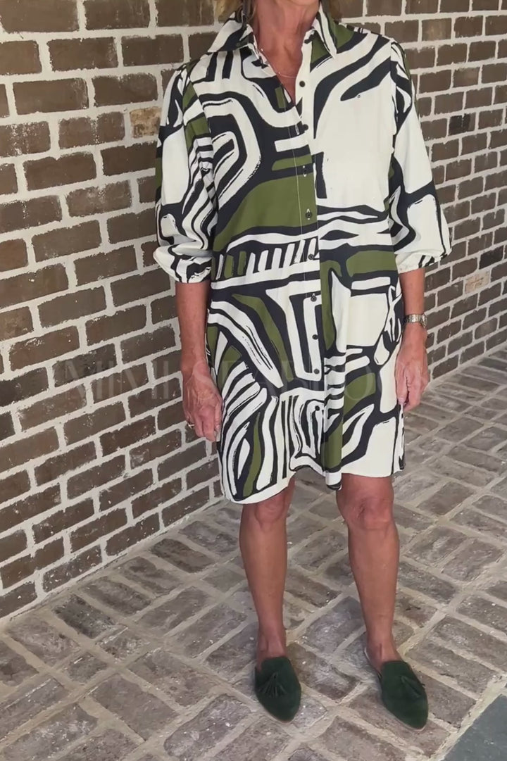 Carlisle dress, zebra print