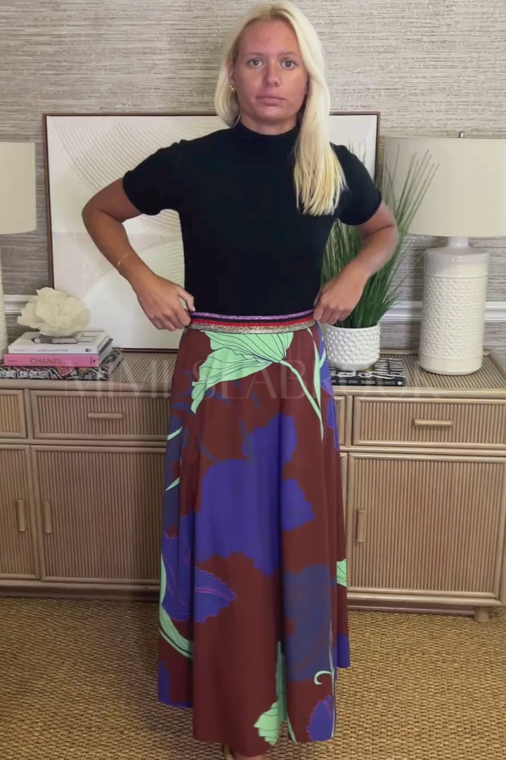 Swing Skirt, Hague Cobalt by Oliphant