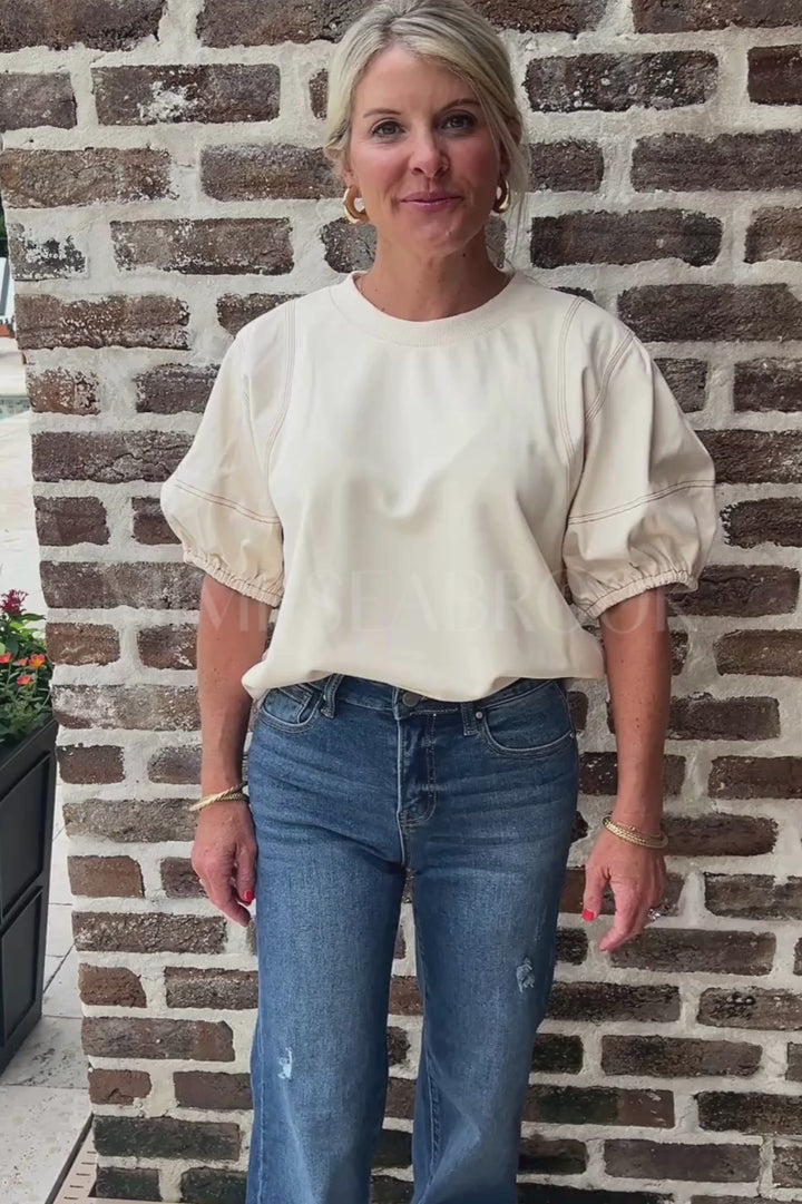Audriana sweater, ecru