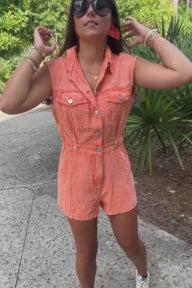 Peyton romper, sunkist